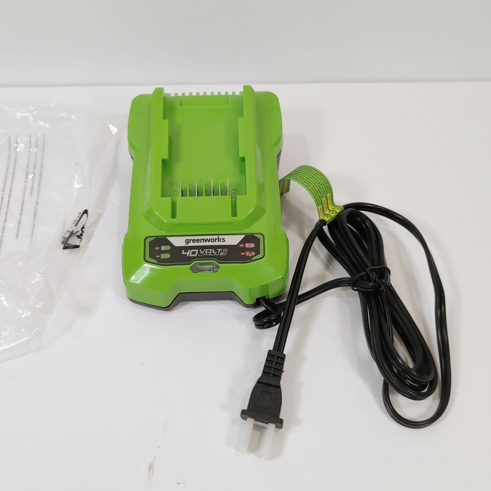 Genuine Greenworks 40V Lithium Ion Single Port Rapid Battery Charger OEM New